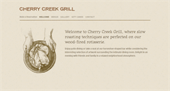 Desktop Screenshot of cherrycreekgrill.com